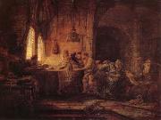 REMBRANDT Harmenszoon van Rijn The Parable of the Laborers in the Vineard oil painting reproduction